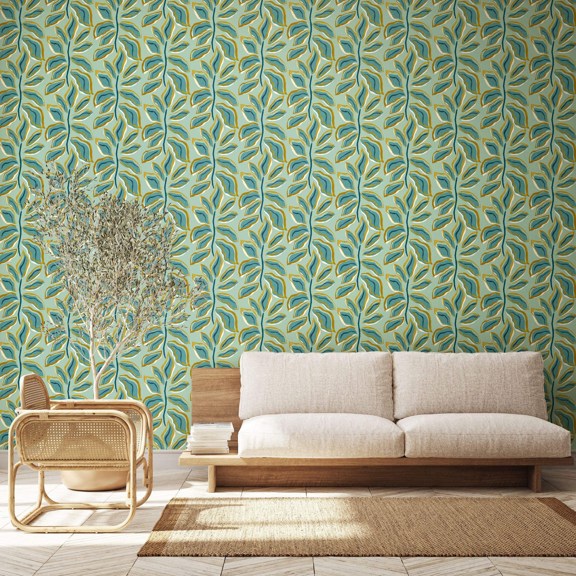 REV50122W Foli Seaglass Wallpaper by Ohpopsi