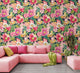 Poppies + Pansies Midnight Garden Revive Wallpaper by Ohpopsi