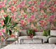 Poppies + Pansies Vintage Rose Revive Wallpaper by Ohpopsi