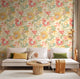 Poppies + Pansies Apricot Twist Revive Wallpaper by Ohpopsi