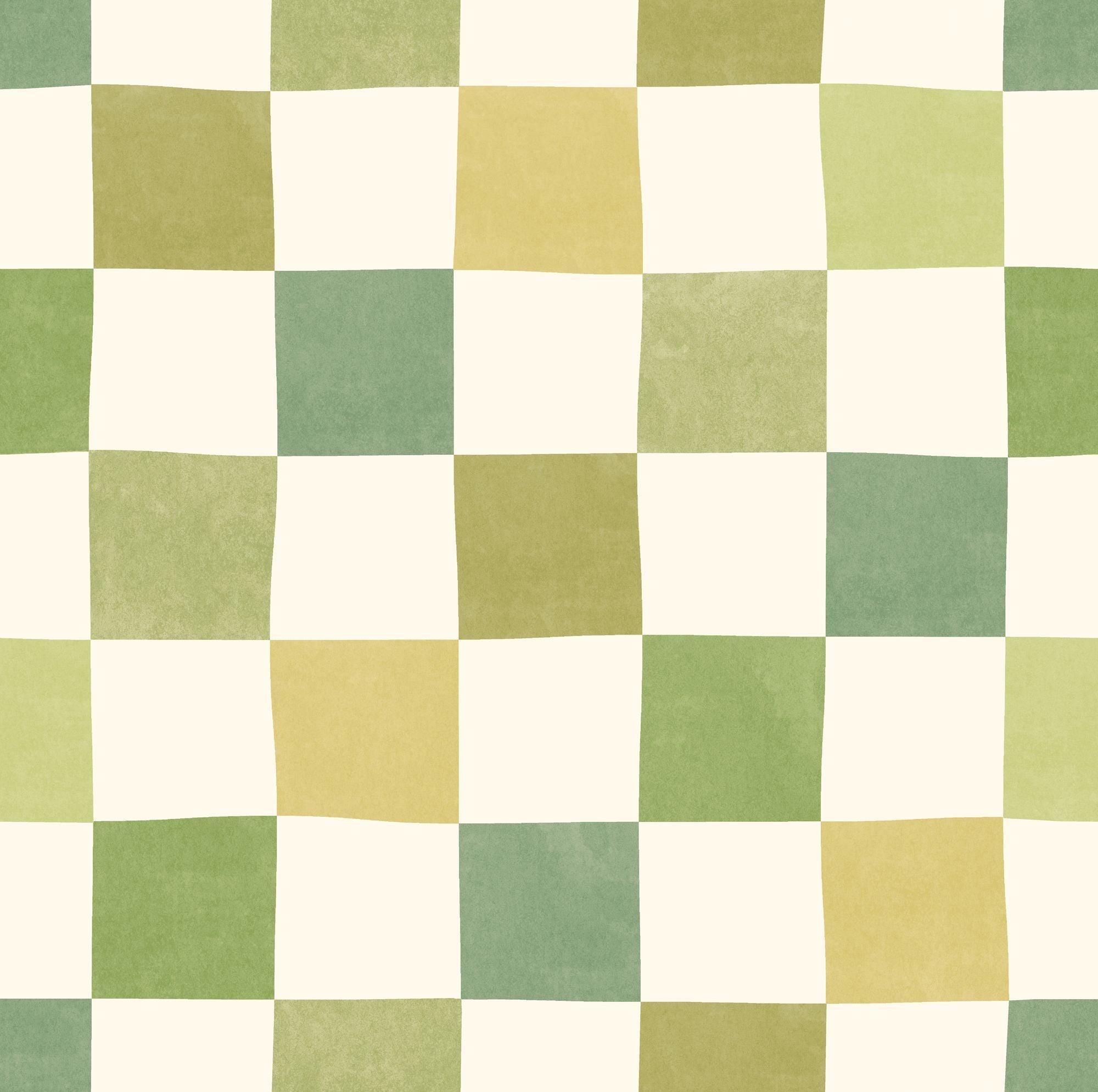 REV50129W Disco Check Olive Mix Wallpaper by Ohpopsi