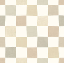 REV50130W Disco Check Linen Mix Wallpaper by Ohpopsi