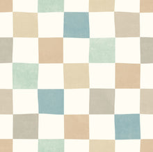 REV50131W Disco Check Seafoam Mix Wallpaper by Ohpopsi