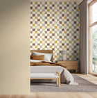 REV50147W Tessa Oatmeal Wallpaper by Ohpopsi
