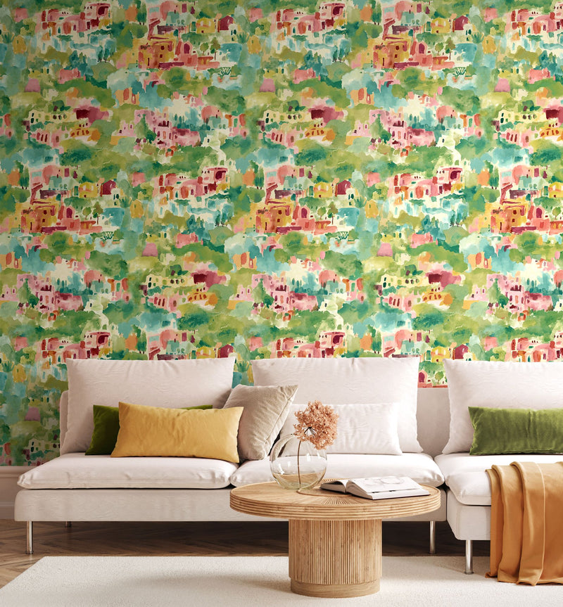 REV50134W Amalfi Sunset Chic Wallpaper by Ohpopsi