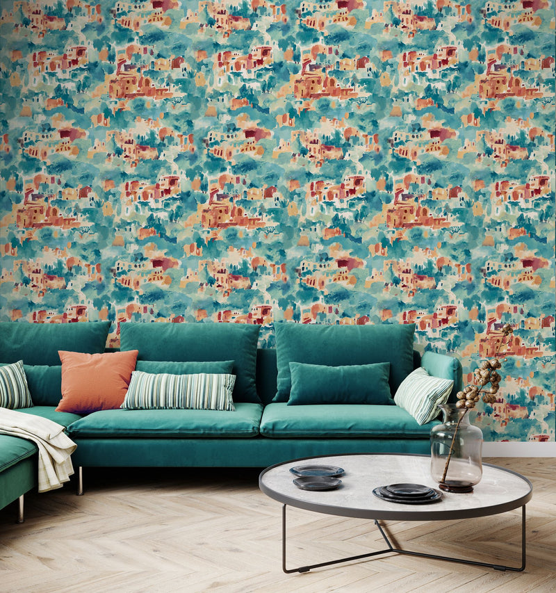 REV50135W Amalfi Aegean Rust Wallpaper by Ohpopsi
