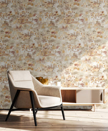 REV50138W Amalfi Washed Clay Wallpaper by Ohpopsi