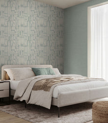 REV50142W Interlace Seaglass Wallpaper by Ohpopsi