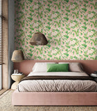 REV50155W Cactus Bloom Coco Blush Wallpaper by Ohpopsi