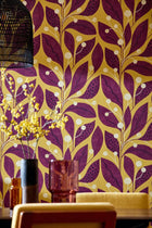 GRA50132W Berry Dot Mulberry Wallpaper by Ohpopsi