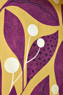 GRA50132W Berry Dot Mulberry Wallpaper by Ohpopsi