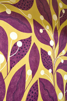 GRA50132W Berry Dot Mulberry Wallpaper by Ohpopsi