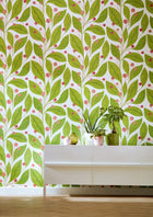 GRA50135W Berry Dot Pear & Peach Wallpaper by Ohpopsi