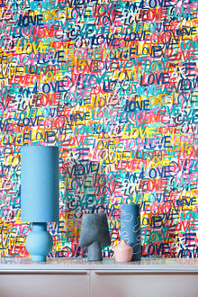 CEP50120W Love Scribble Pop Riot Wallpaper by Ohpopsi