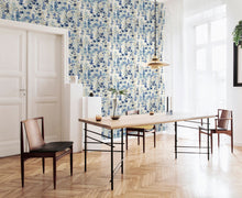 JRD50124W Blossom Blue Natural Wallpaper by Ohpopsi