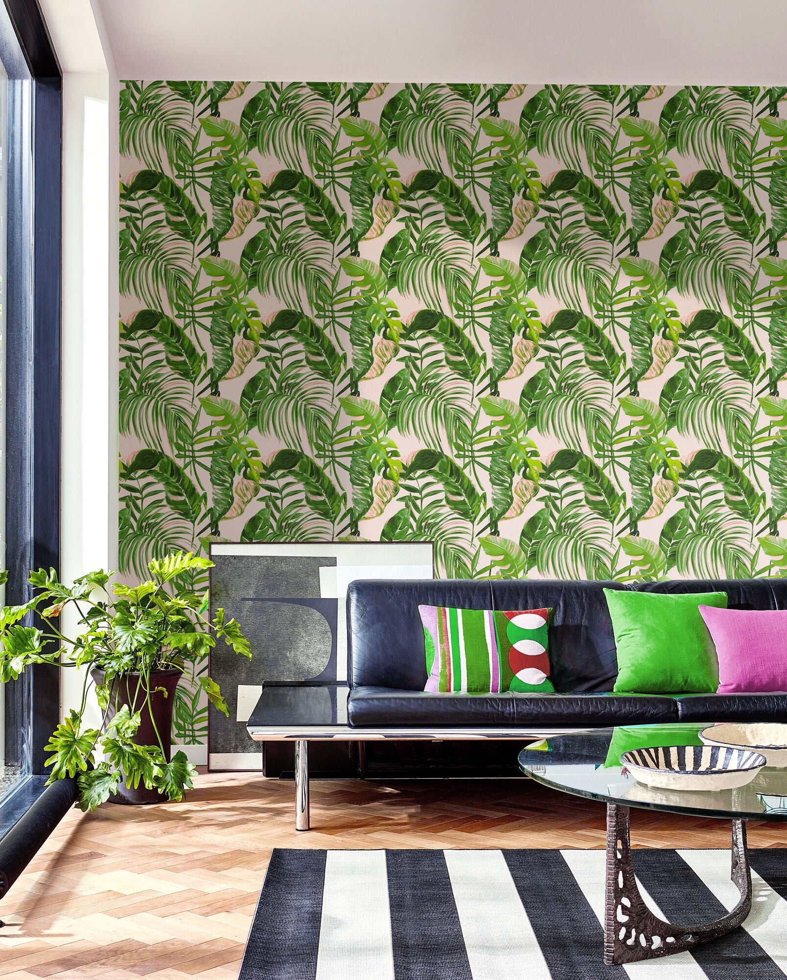 WLD53103W Palmera Verdant Verdant Wallpaper by Ohpopsi