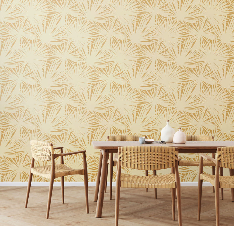 LBK50128W Palm Silhouette Peanut Wallpaper by Ohpopsi