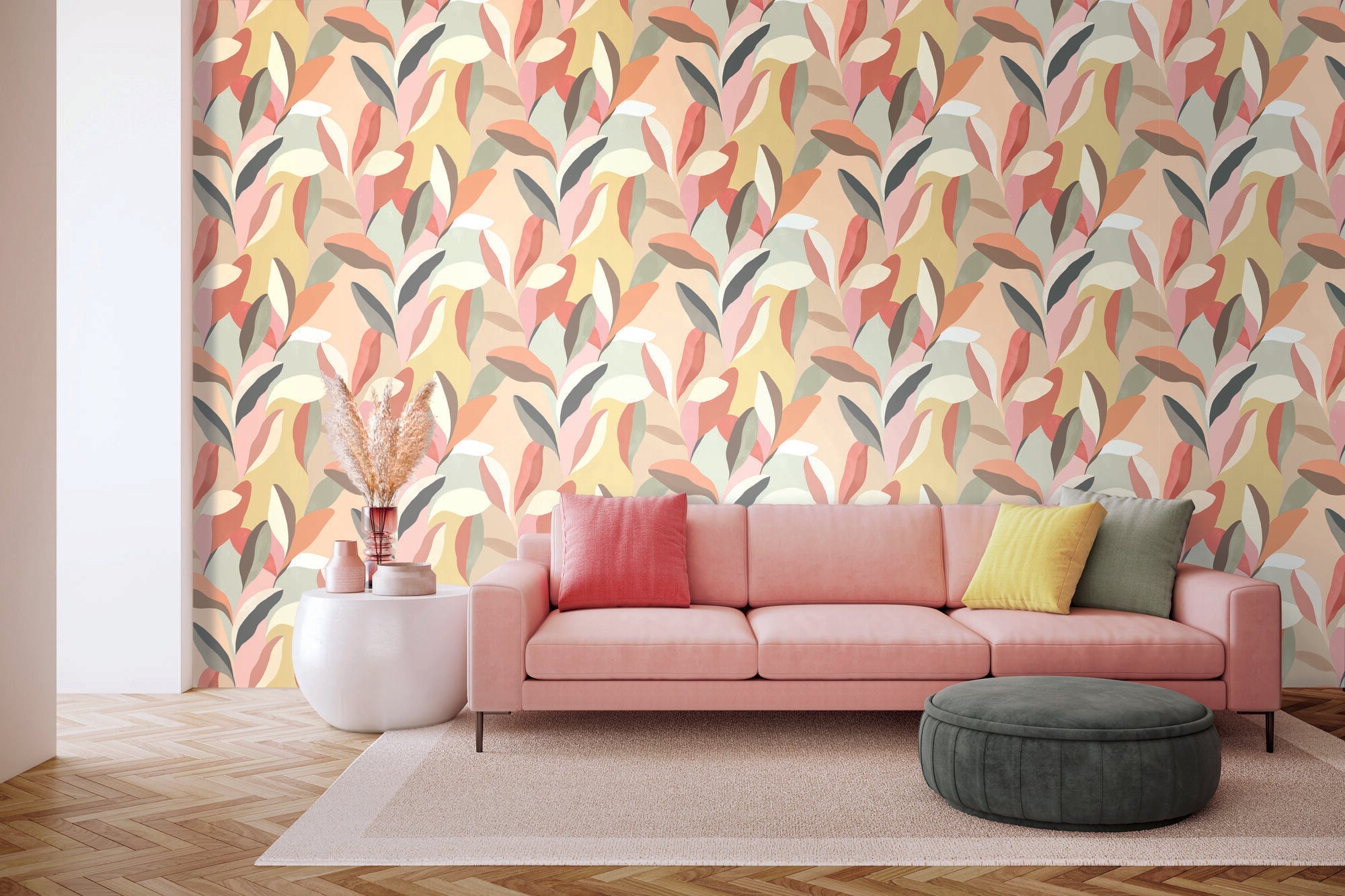 LBK50133W Riviera Blush Wallpaper by Ohpopsi