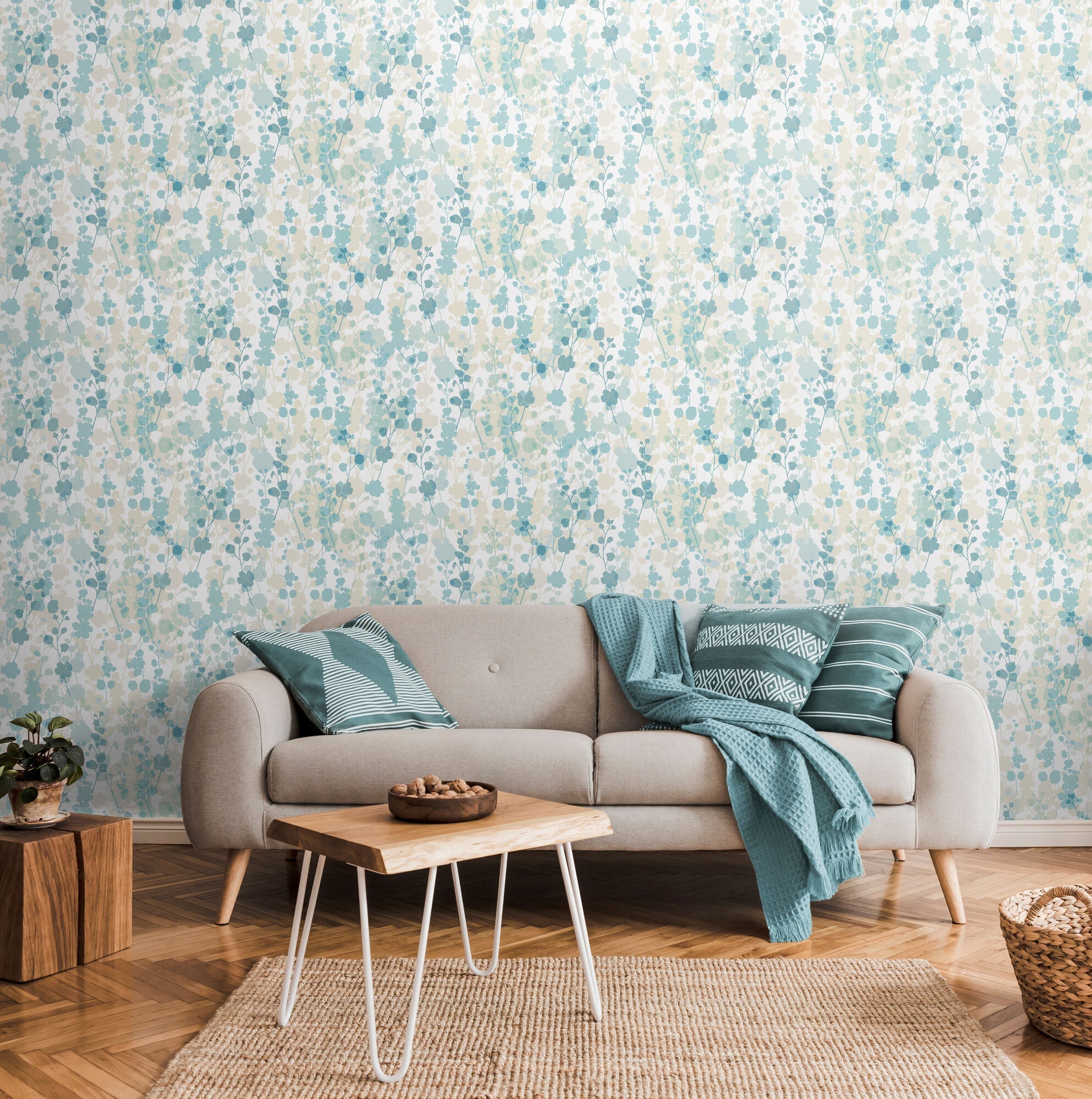 LBK50157W Blossom Seascape Wallpaper by Ohpopsi