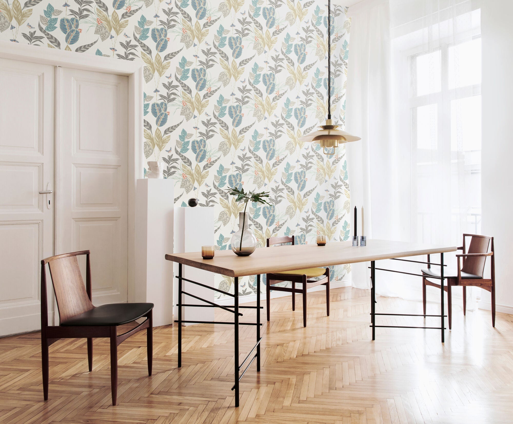 LBK50159W Spirit Soft Blue Wallpaper by Ohpopsi