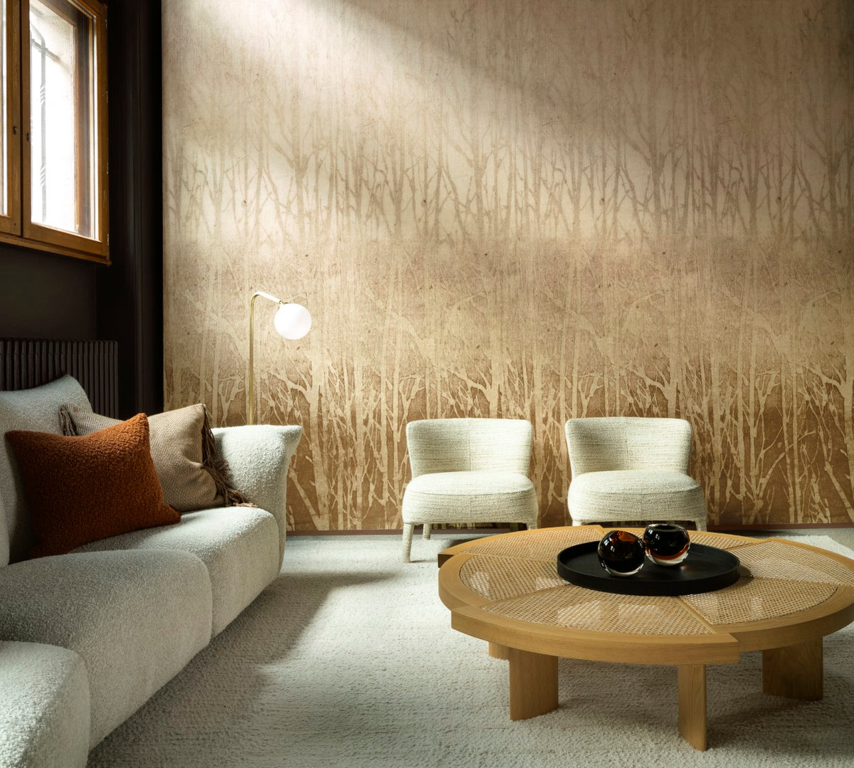 Arbor Saffron Ombre Mural by Arte