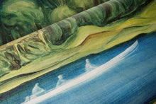 Riva Blue Sunset Ombre Mural by Arte