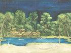Riva Blue Sunset Ombre Mural by Arte