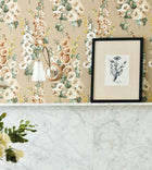 Hollyhocks One Sixty Wallpaper By Sanderson