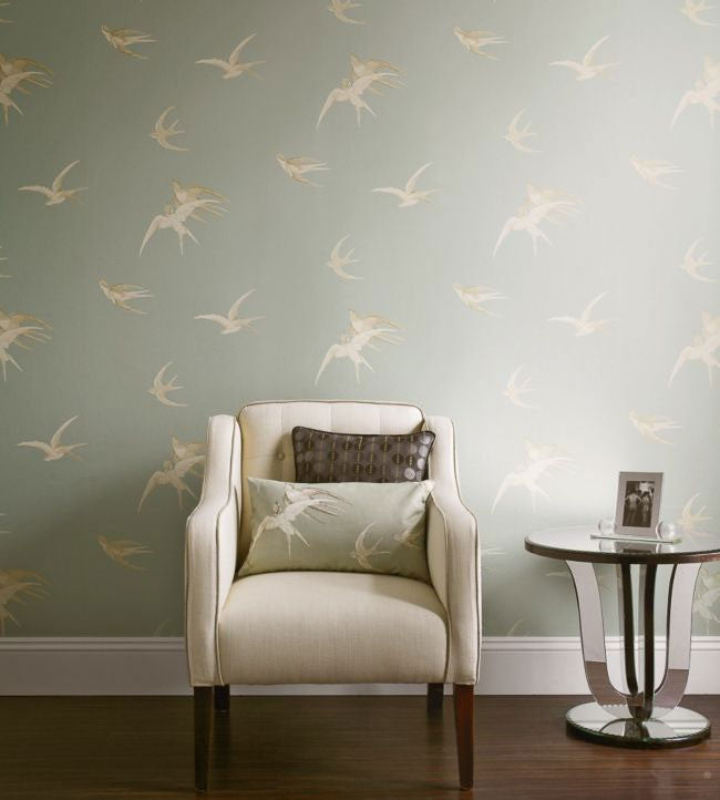 Swallows One Sixty Wallpaper By Sanderson