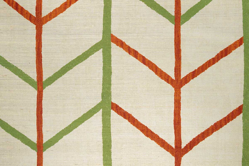 One Way Raffia Apricot Wallpaper by Christopher Farr Cloth
