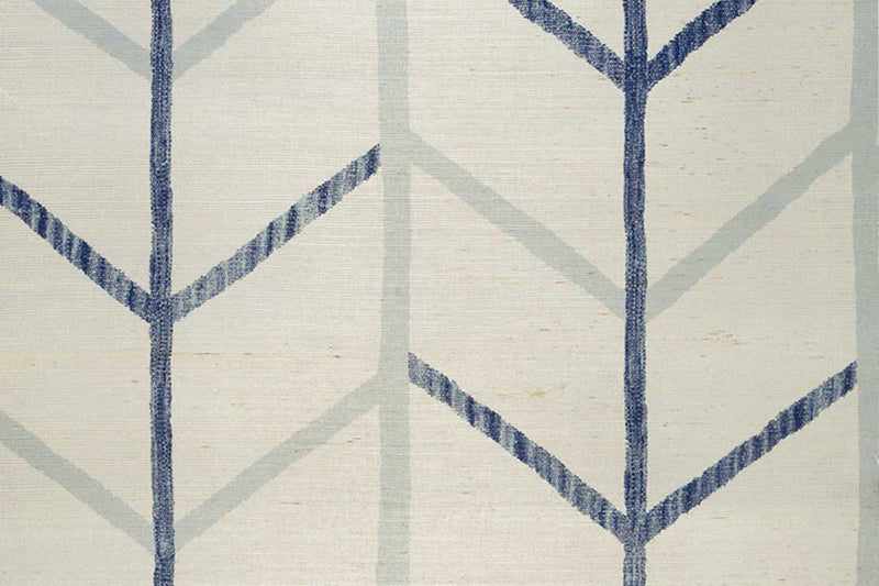 One Way Raffia Cobalt Wallpaper by Christopher Farr Cloth