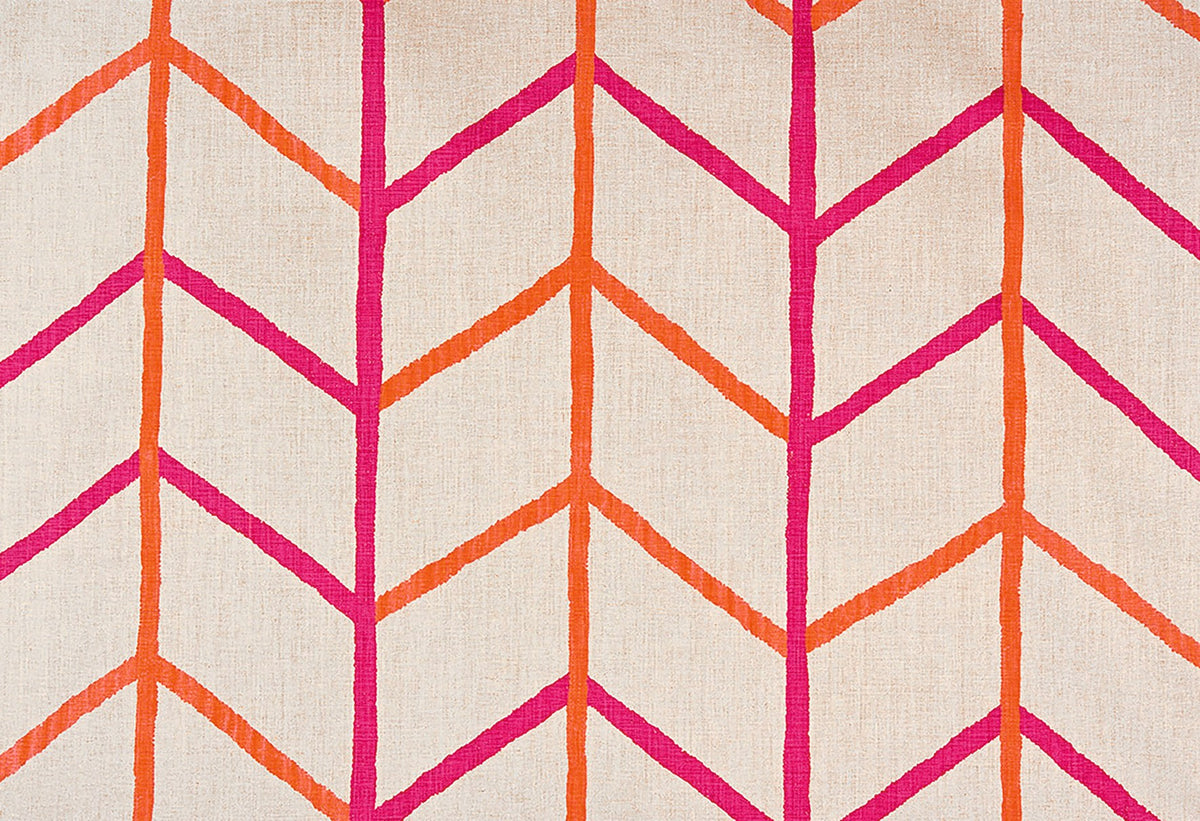 One Way Hot Pink fabric by Christopher Farr Cloth
