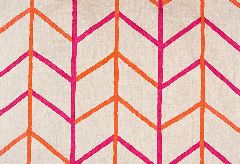 One Way Hot Pink fabric by Christopher Farr Cloth