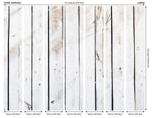 MUR440L Limewash Wood White Mural Large by Origin Murals