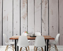 MUR440M Limewash Wood White Mural Medium by Origin Murals