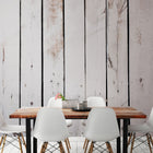MUR440L Limewash Wood White Mural Large by Origin Murals