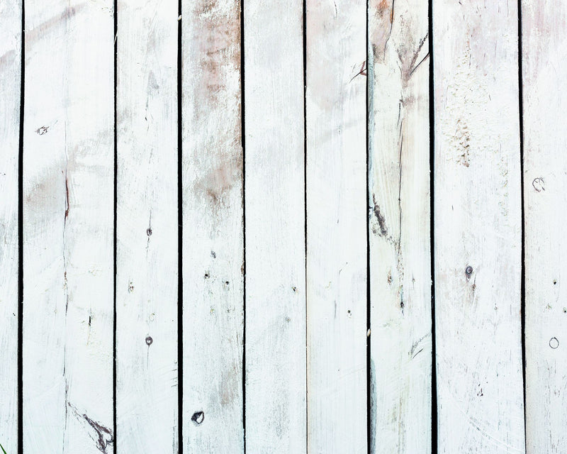 MUR440L Limewash Wood White Mural Large by Origin Murals