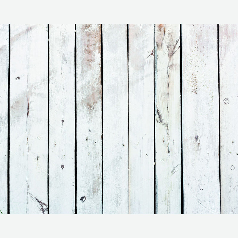 MUR440L Limewash Wood White Mural Large by Origin Murals