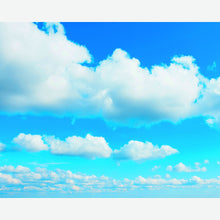 MUR444M Cloudy Sky Blue Mural Medium by Origin Murals