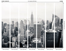 MUR447L Empire State Black & White Mural Large by Origin Murals