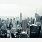 MUR447M Empire State Black & White Mural Medium by Origin Murals