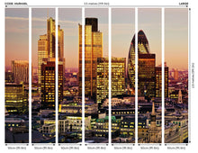 MUR448L London Neutral Mural Large by Origin Murals