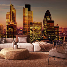 MUR448L London Neutral Mural Large by Origin Murals