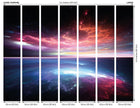 MUR449L Electric Storm Black Mural Large by Origin Murals