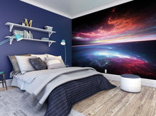 MUR449M Electric Storm Black Mural Medium by Origin Murals