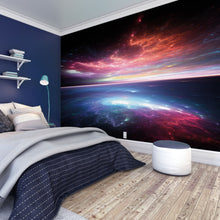 MUR449L Electric Storm Black Mural Large by Origin Murals