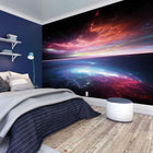 MUR449M Electric Storm Black Mural Medium by Origin Murals
