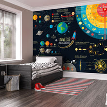 MUR450L Scientific Universe Black Mural Large by Origin Murals