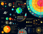MUR450M Scientific Universe Black Mural Medium by Origin Murals