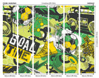 MUR418M Games Splash Green Mix Mural Medium by Origin Murals